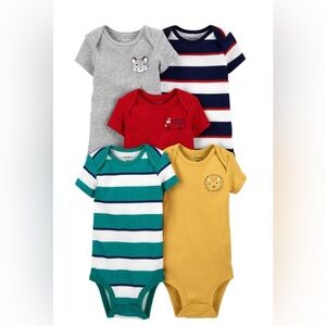 Baby Carter's 5-Pack Short-Sleeve Bodysuits | 12M